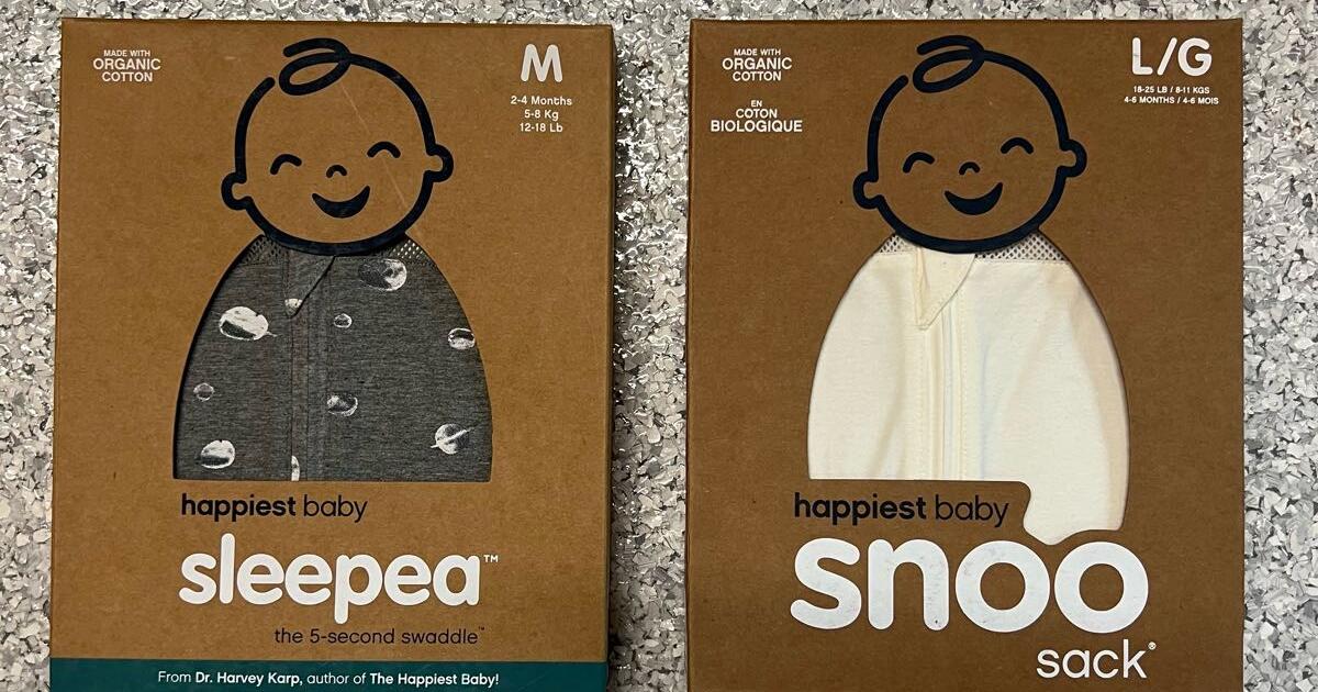 SNOO sleep sack and Happiest Baby Sleepea Swaddle for 15 in Montgomery, TX For Sale & Free