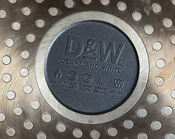 Deane & White D&W Casserole Stock Pot Nonstick With Lid 10.3-QT
