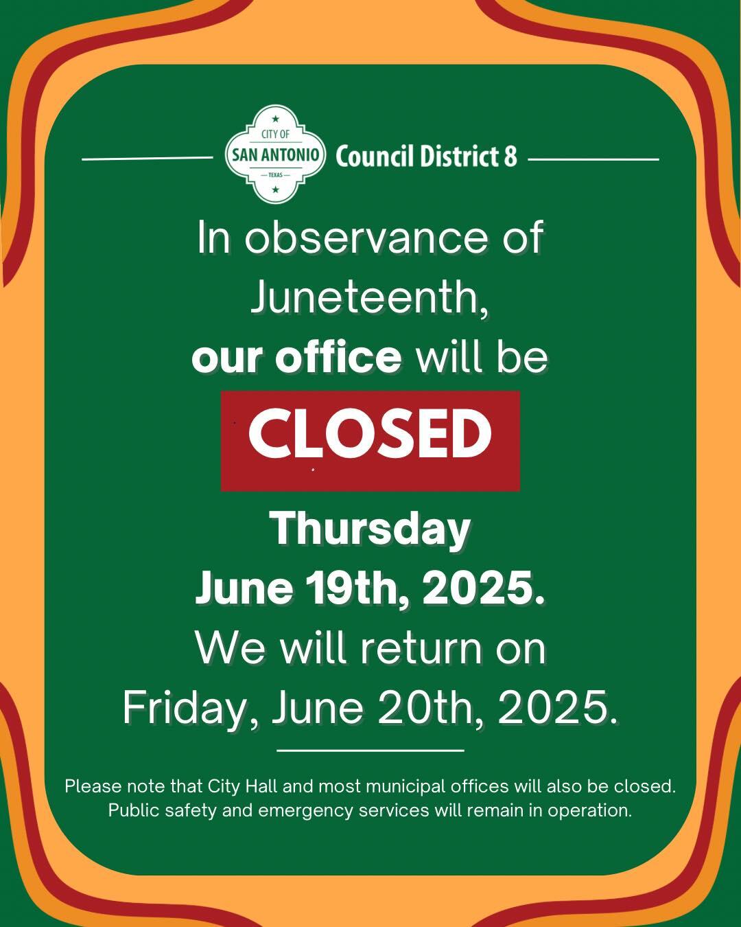 In observance of Juneteenth, our office will be closed Thursday, June ...