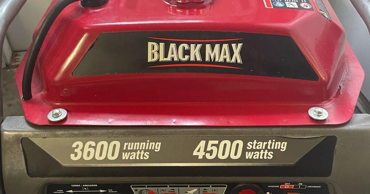 Black Max 3600 Watt Generator never used for 300 in Dade City, FL