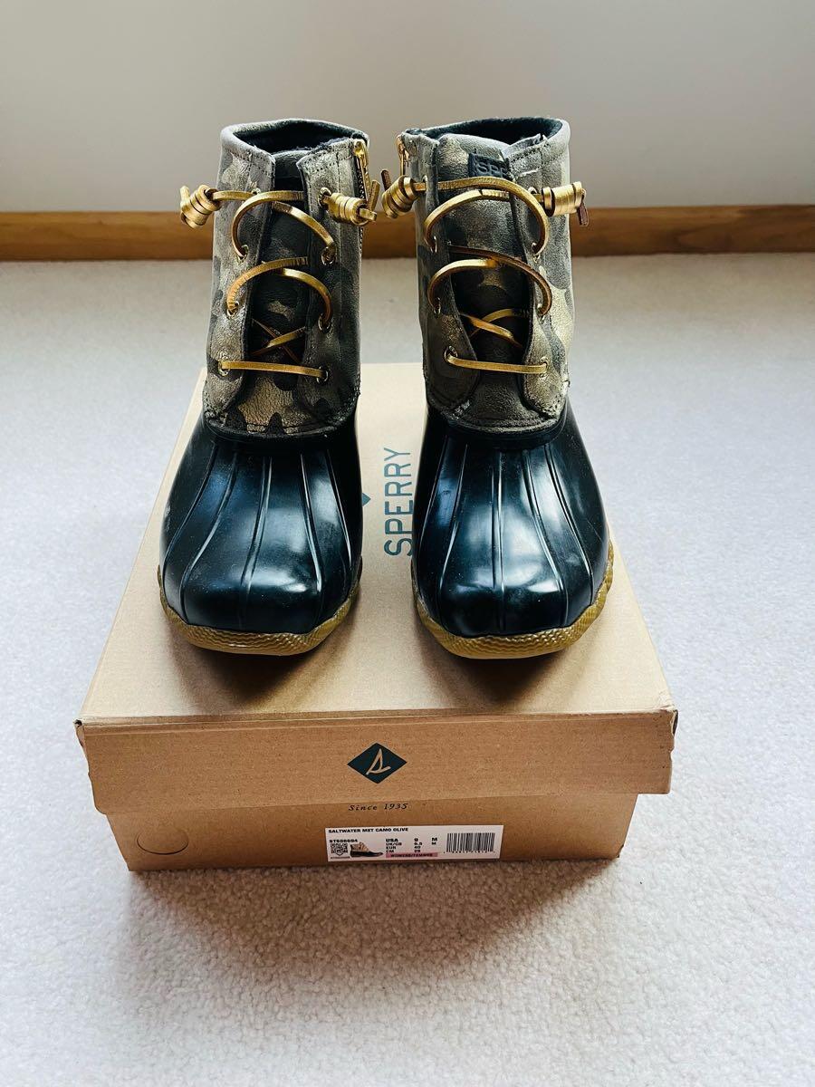 women's sperry camo duck boots