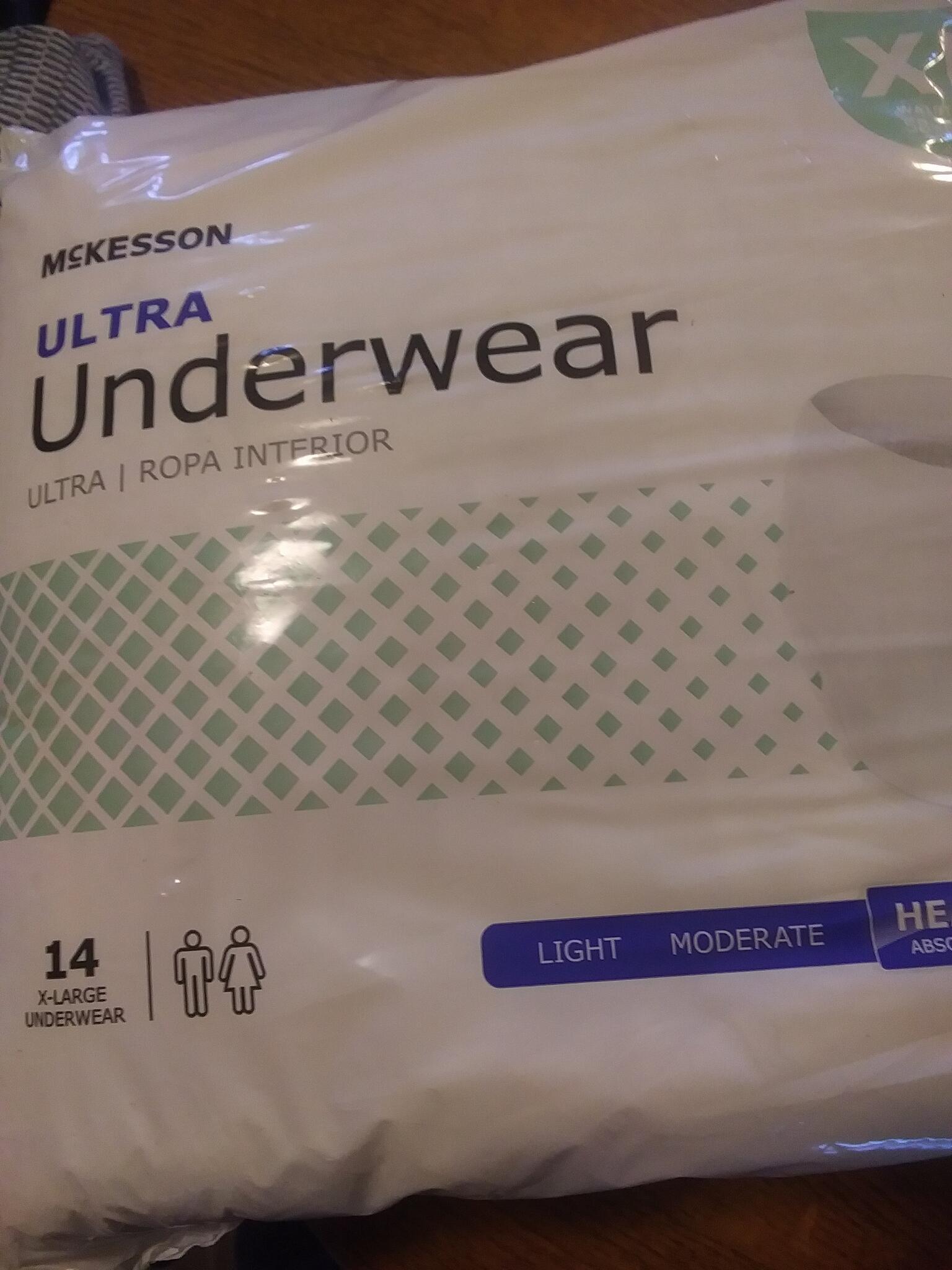 McKesson Ultra Underwear