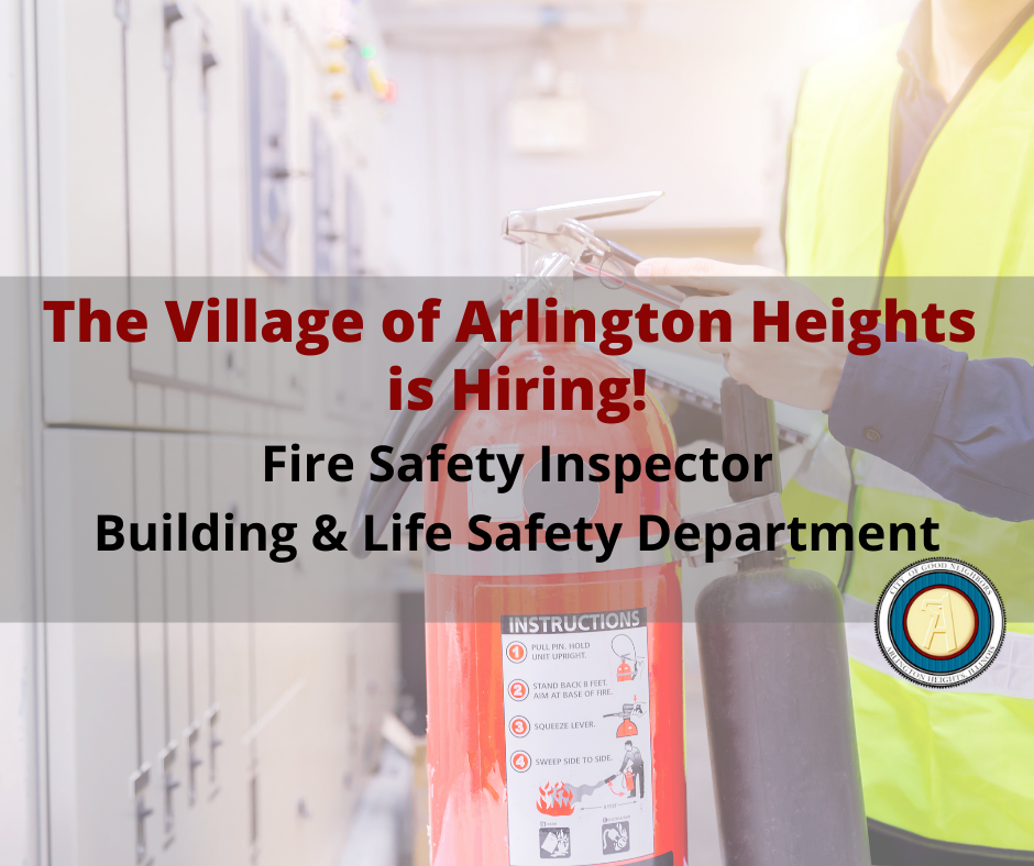 Now Hiring Fire Safety Inspector of the Building & Life Safety
