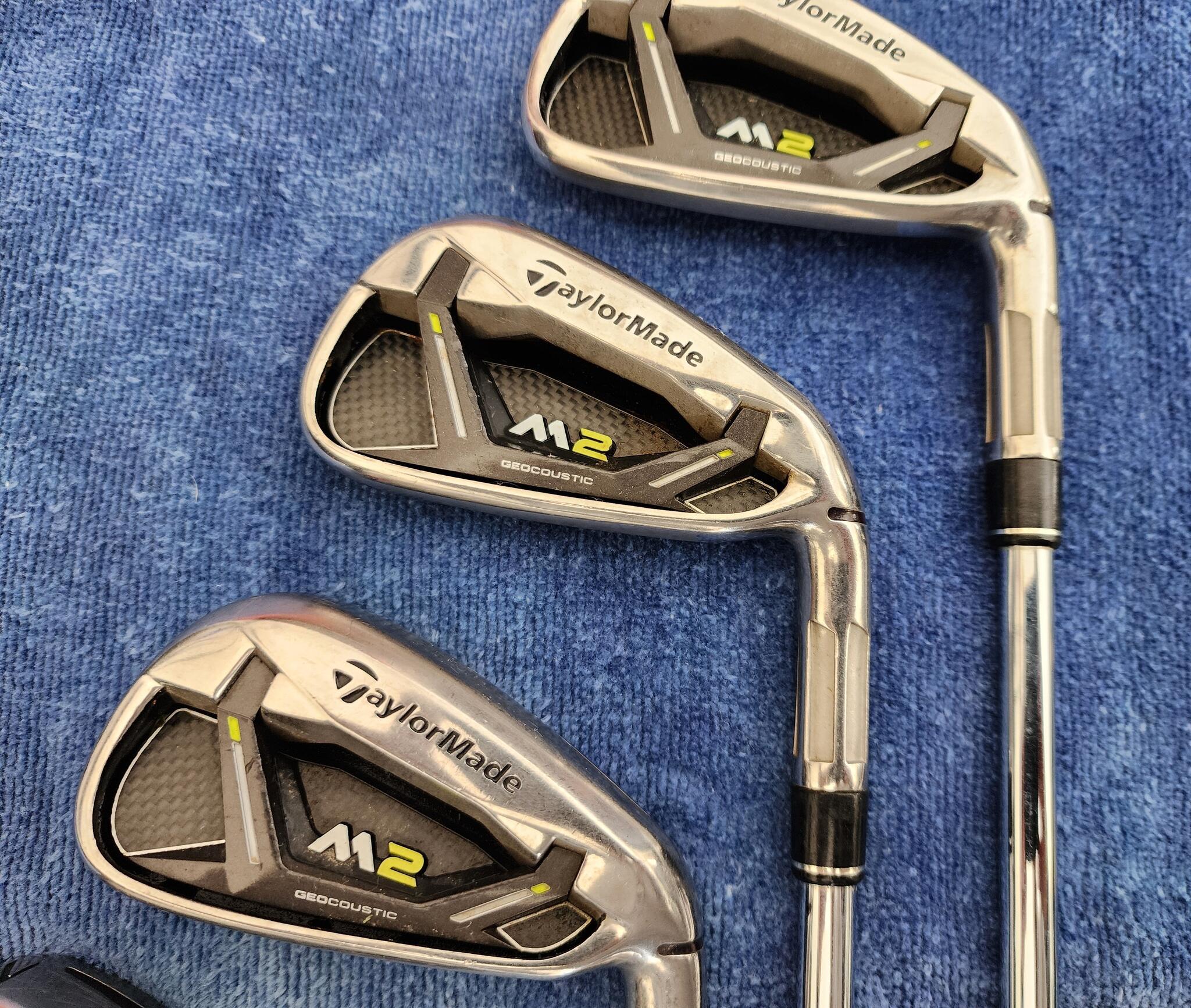 2017 Taylormade's M2 Irons. 4 To Pitching Wedge. Taylormade Grips (Like New Condition) for 300