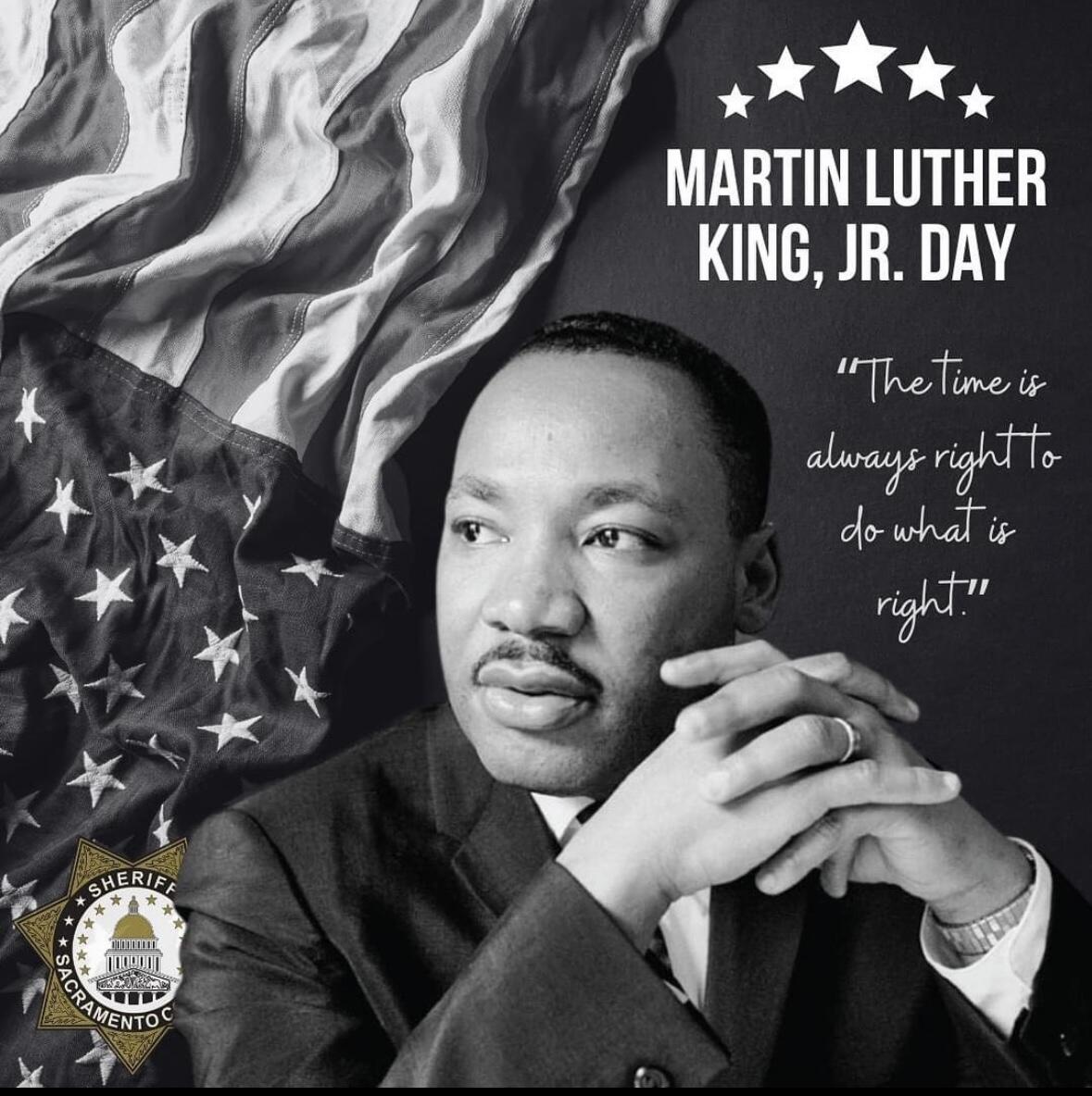 In tribute to Martin Luther King Jr. (Sacramento County Sheriff's ...