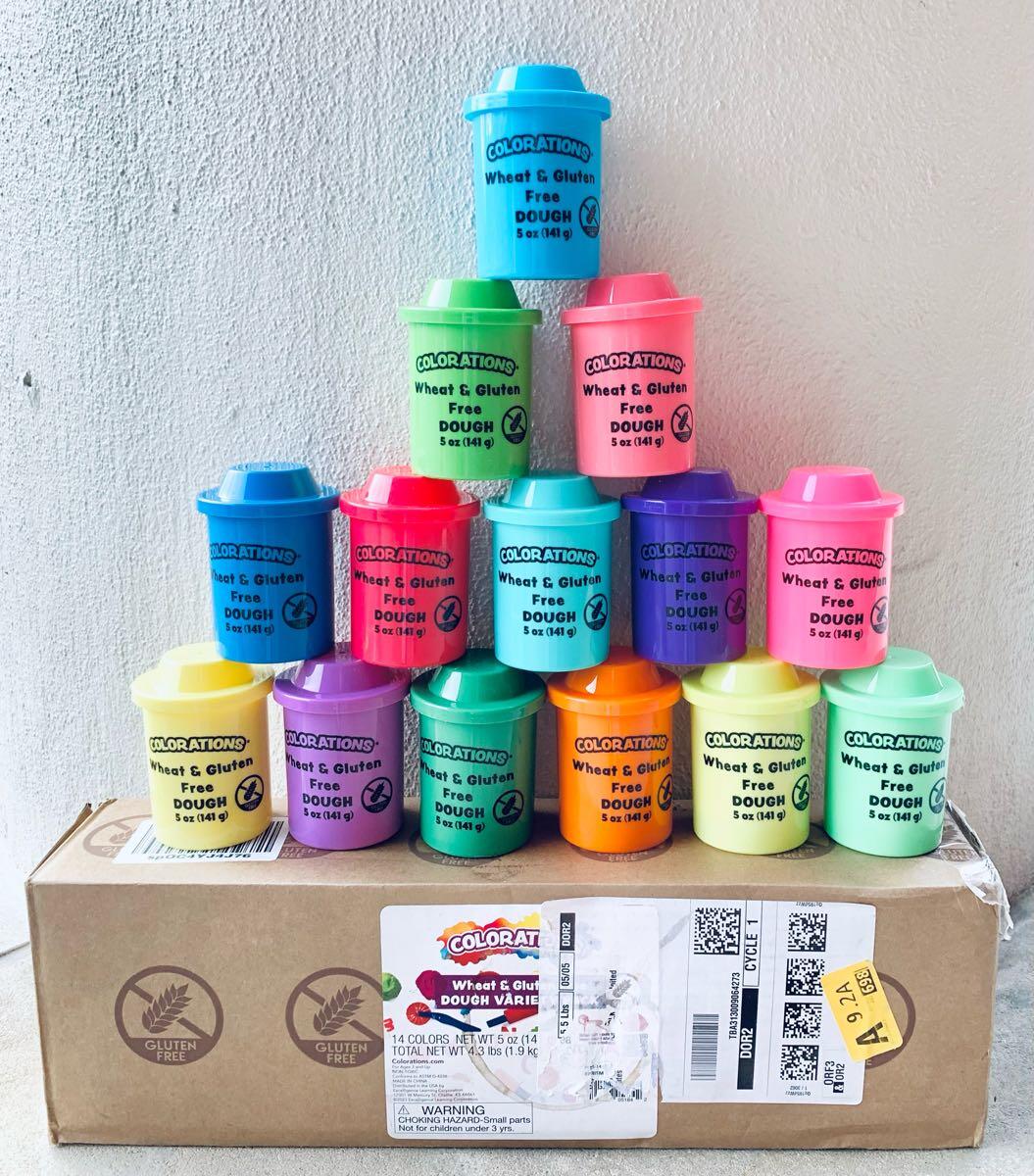 New - Colorations Wheat & Gluten Free Dough - 14, 5oz Containers
