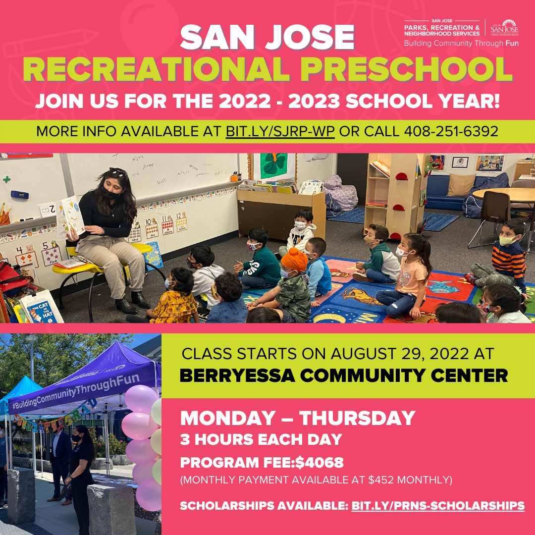 20222023 Recreation Preschool Berryessa Community Center (City of