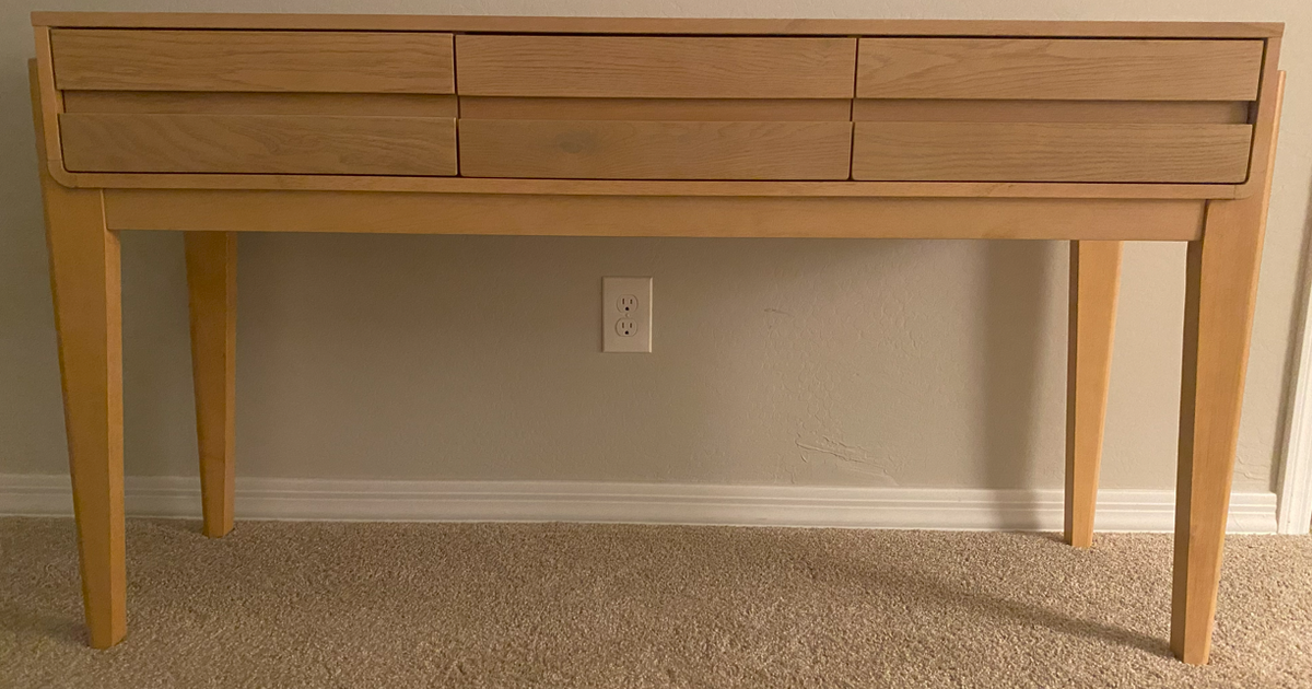 Herriman Wooden Console Table with Drawers Threshold™ designed with