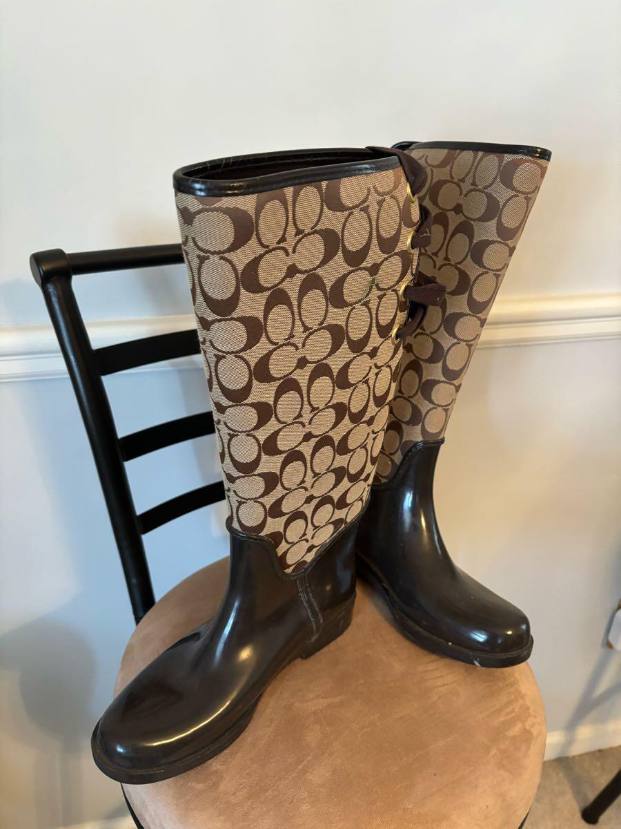 Coach authentic rain boots for $30 in Roanoke, VA | For Sale & Free ...