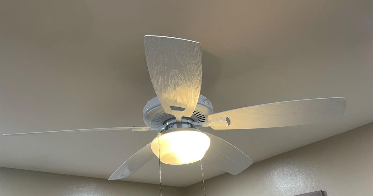 Free. White Ceiling fan with light for Free in Danville, CA For Sale