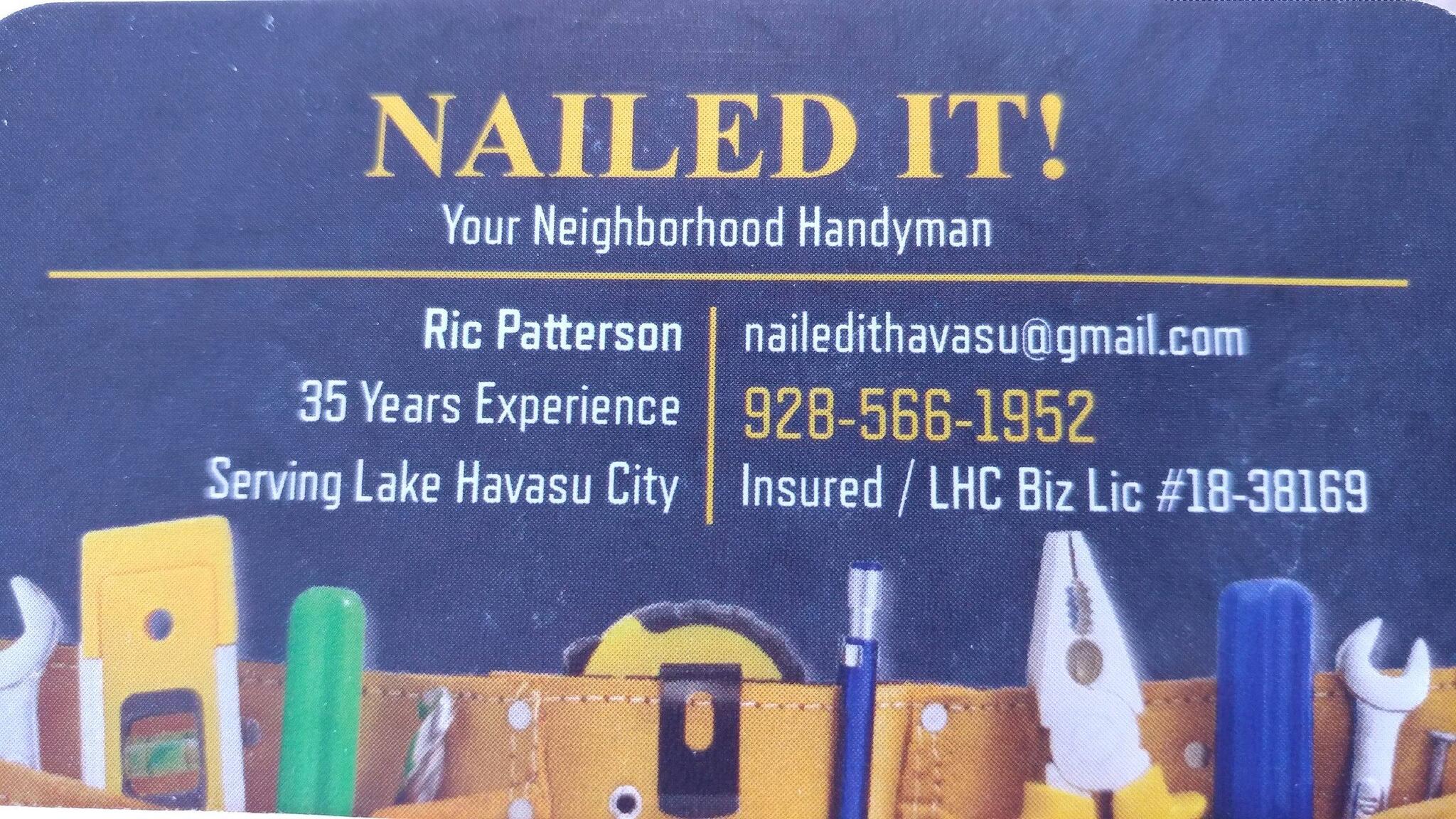 Nailed It! Neighborhood Handyman - Nextdoor